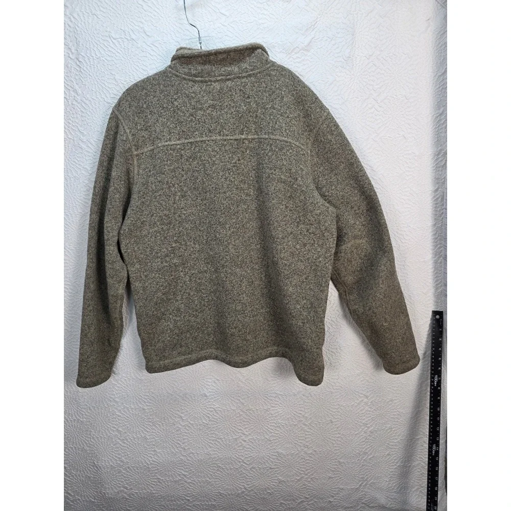 The North Face Fleece Pullover Mens Large Brown Gordon Lyons 1/4 Zip Sweater